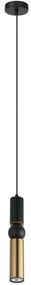 ITALUX PND-14290-1-BK-BRO - Csillár zsinóron ISIDORA 1xGU10/25W/230V fekete/bronz
