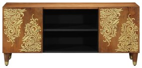 TV szekrény 105x33x46 cm Tömör mangófából