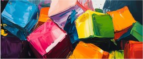 Kép - Színes kockák (120x50 cm)