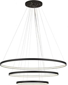 ANTIGO 5431 AGARI Modern Led Függesztett Lámpa Fekete LED IP20