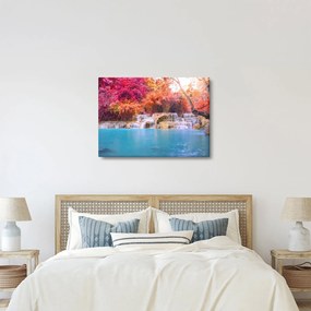 Türkiz lagúna, Laosz, Tat Kuang Si képe (70x50 cm)