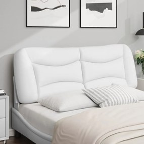 fehér műbőr fejtámla párna 140 cm