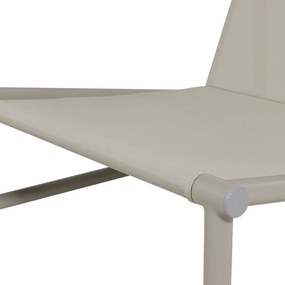 Bézs fém-párnázott kerti fotel Elvo – WOOOD