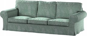Ektorp 3 személyes kanapé huzat, összecsukható Ikea menta-ecru