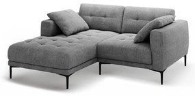 Szürke sarokkanapé (bal oldali-heverő résszel) Bemy – Micadoni