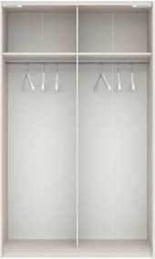 BERNO ruhásszekrény, 120 cm | Kasmír + Jackson hickory tölgy