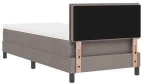 Tálca Ágy Matraccal &amp; LED Taupe 80x200 cm Szövet