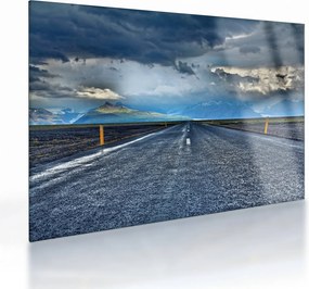 Kép egy viharról az úton (üvegen) (70x50 cm)