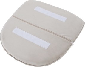 Design fotel, bézses szürke Velvet szövet, AURIL