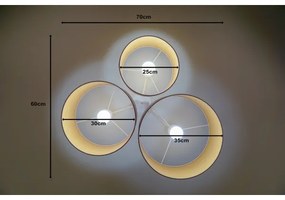 Duolla - Mennyezeti lámpa ROLLER TRIO 3xE27/60W/230V rózsaszín