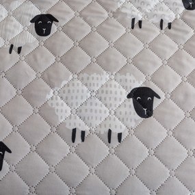 Ágytakaró SHEEP DREAM szürke Méret: 220 x 240 cm