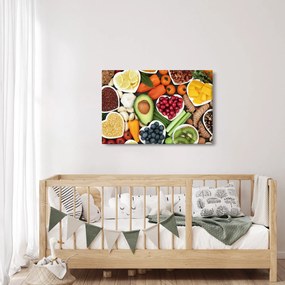 Kép - Egészséges ételek (90x60 cm)