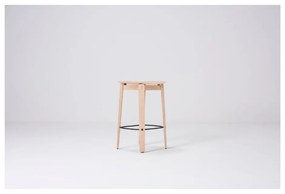 Natúr színű tölgyfa bárszék (ülésmagasság 65 cm) Nora – Gazzda