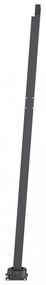 narancssárga-barna automata póznás napellenző 350 x 250 cm