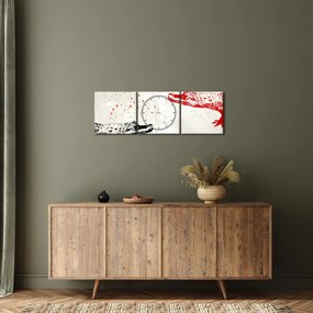 Kép - krokodilok (órával) (90x30 cm)
