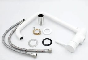 Gamma Window Ablakbarát Mosogató csaptelep - Lehajtható - Ablak elé telepíthető (fehér)