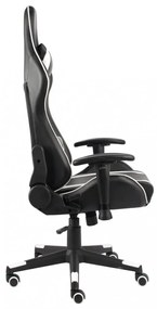 fehér PVC forgó gamer szék