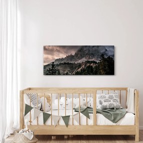 Sziklás hegyek képe (120x50 cm)