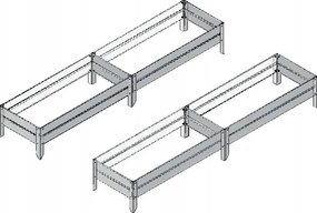 Magasított ágyás szett üvegházakhoz 210X271 Fehér Ptf Lengyel