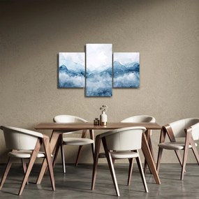 Kép - Felhők és hullámok, akvarell (90x60 cm)