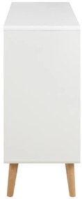 Fehér komód 135x90x40 cm Lowell – Actona