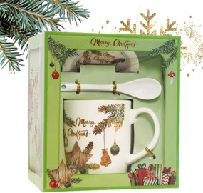 Ecarla Karácsonyi Bögre dobozban fedéllel és kanállal 400 ml KB16WZ4