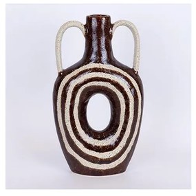 Kerámia váza 39x21,8 barna