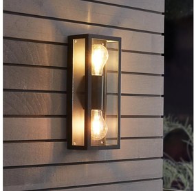 Eglo 780426 - Kültéri fali lámpa ALGECIRAS 2xE27/60W/230V IP44 fekete