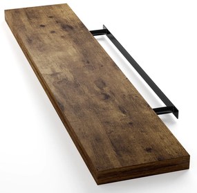 Casaria FIGO+ fali polc konzollal, 110 cm, sötét tölgy