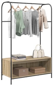 Polcos ruhatartó Sonoma tölgy 100x44x160 cm