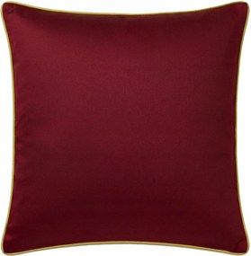 Szatén párnahuzat 50x70 Queen bordó, arany bizsu