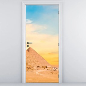 Fotótapéta ajtóra - Egyiptomi piramisok (95x205cm)