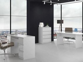 Drohmo M4 fiókos szekrény, 70x97x40 cm, fehér