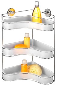 Vacuum-Loc háromszintes öntapadós sarokpolc, max. 33 kg - Wenko
