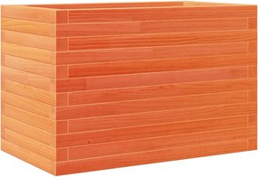 vidaXL viaszbarna tömör fenyőfa kerti virágláda 70x40x46 cm
