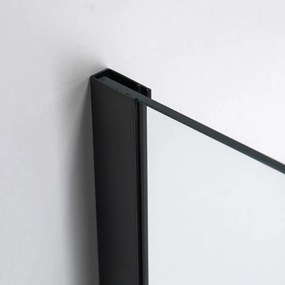 Stuxi Bari Black 70x70 cm szögletes nyílóajtós zuhanykabin, 6 mm vízlepergető üveggel, matt fekete elemekkel