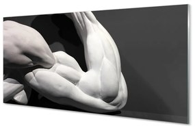 Üvegképek Muscle fekete-fehér 100x50 cm 2 fogas