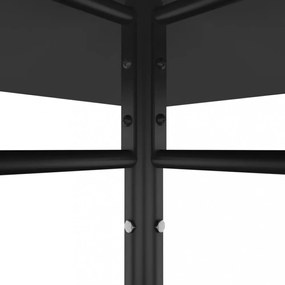 antracitszürke pavilon 3 x 3 x 2,7 m 180 g/m²