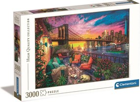 New York Balcony Sunset 3000 db-os puzzle Clementoni