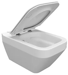 Cersanit Crea WC csésze függeszthető négyzet alakú CleanOn ülőfelülettel, fehér, S701-213