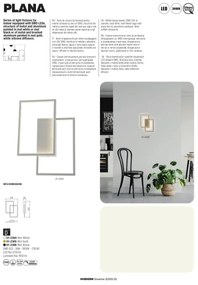 Redo 01-2317 - fényerőszabályozható LED kábeles függeszték PLANA LED/80W/230V arany