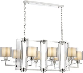 Láncos csillár VARANA 8xE27/40W/230V fényes króm