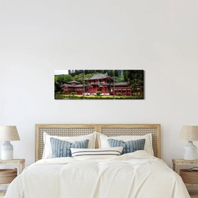 Kép - Buddhista kolostor (órával) (90x30 cm)