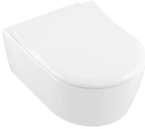 Villeroy & Boch 5656RS01 - AVENTO falra szerelhető WC SoftClose ülőkével, kerámia/fehér