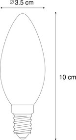 5 darabos E14 dimmelhető LED izzókészlet B35 Opál 4W 400 lm 2200K