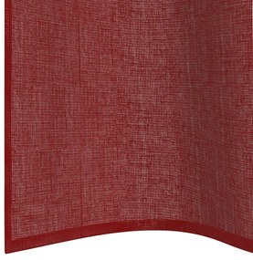 2 db borvörös fátyolfüggönyök rojtokkal