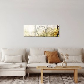 Kép - a zene ereje (órával) (90x30 cm)