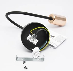 Fali lámpa TUBE 1xE27/15W/230V fekete