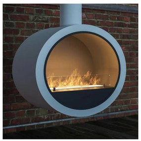 InFire - Függő BIO kandalló á. 70 cm 3kW fehér INCYRCLE