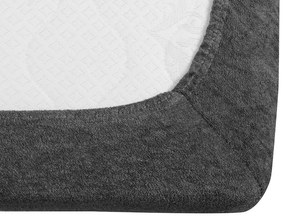 Frottír EXCLUSIVE sötétszürke lepedő 200x220 cm